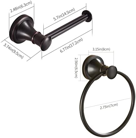 WOLIBEER Oil Rubbed Bronze Toilet Paper Holder Set
