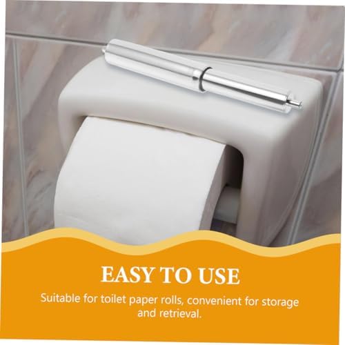 Silver Toilet Paper Bar Replacement Roller for Retractable Holder