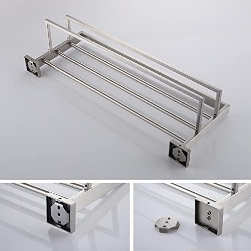 KOKOSIRI 24 Towel Rack Brushed Nickel