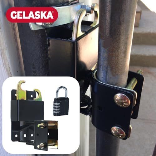 Gelaska 2-Way Gate Latch Durable Easy to Install