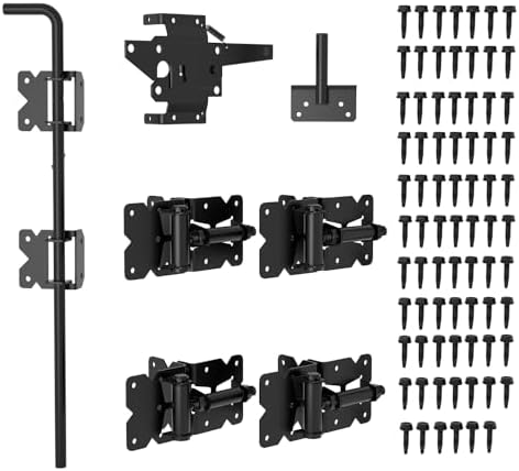 SKYSEN Self-Closing Durable Easy-Install Fence Hinges for Double-Gate Fences