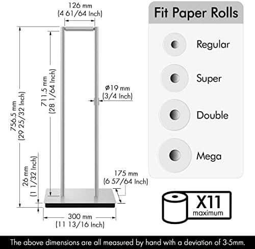 KES Toilet Paper Holder Stand 11 Rolls
