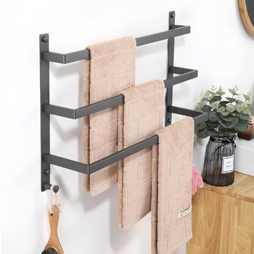 SEIDO 3-Tier Square Towel Rack 16 Inch Stainless Steel