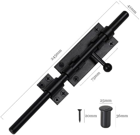 Barrel Bolt Latch Outdoor Gate Hardware