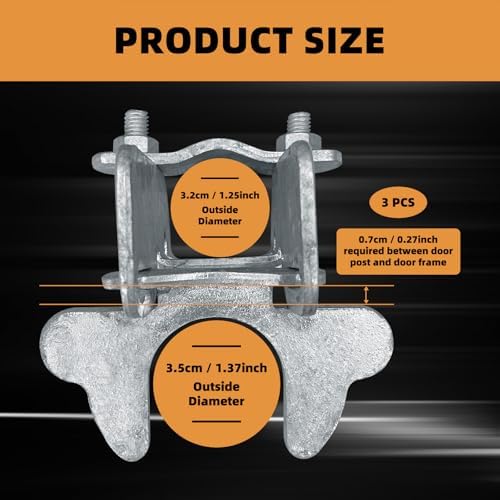 3pc 1-38 Kennel Gate Latch Butterfly Latches