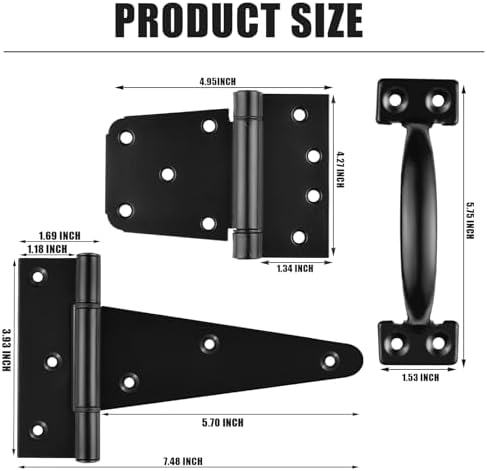 KAXIWEI Heavy Duty Gate Latch Set - Secure Style Your Fence