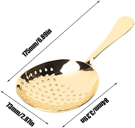Tissting Gold Plated Julep Strainer Cocktail Tool