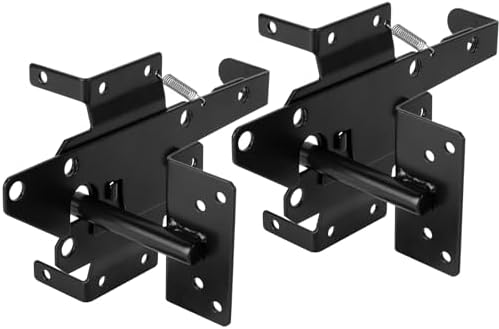 Sturdy Stainless Steel Gate Latch with Black Finish