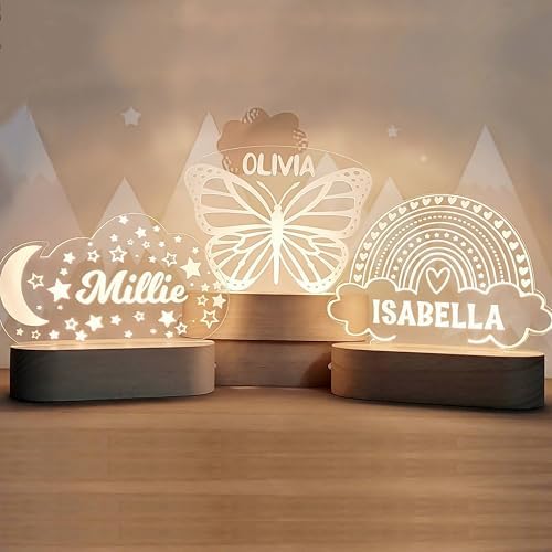 Customized Baby Night Light with Name and Design