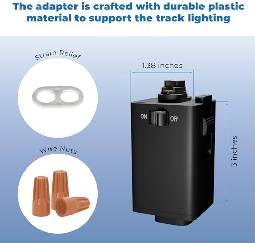 OHLECTRIC Pendant Track Adapter - Black Pack of 2