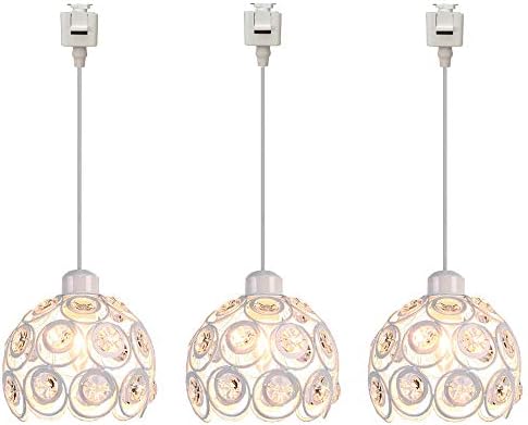 SKIVTGLAMP 3-Light Dimmable Pendant Light with Crystal Shade 1