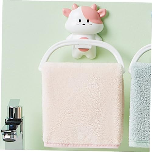 UTHCLO Cartoon Towel Rack Wall-Mounted Holder for Bathroom Kitchen