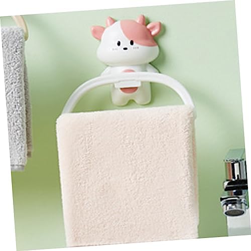 UTHCLO Cartoon Towel Rack Wall-Mounted Holder for Bathroom Kitchen