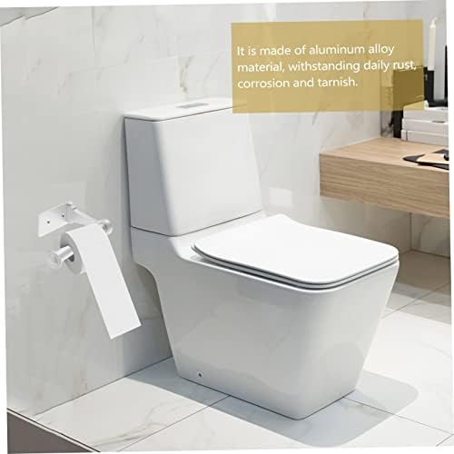 TEHAUX Aluminum Alloy Toilet Paper Holder Wall Mount 2-Pack Black