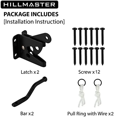 Secure Garden Gate Latch with Self-Closing Mechanism