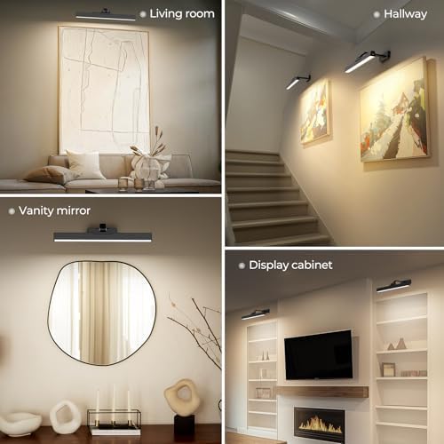 Afyuol 16in Battery Operated Picture Light with Remote Control 1