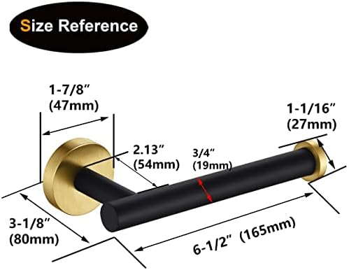 Nolimas Black Gold Toilet Paper Holder