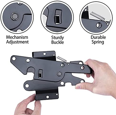 Durable Self-Closing Gate Latch for Outdoor Spaces