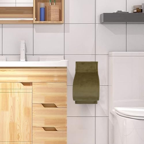 Toilet Paper Holder Wall Mount No-Drill Waterproof Small Bathroom Camel