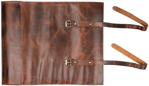ELIZO Handcrafted Knife Roll Bag with 8 Slots
