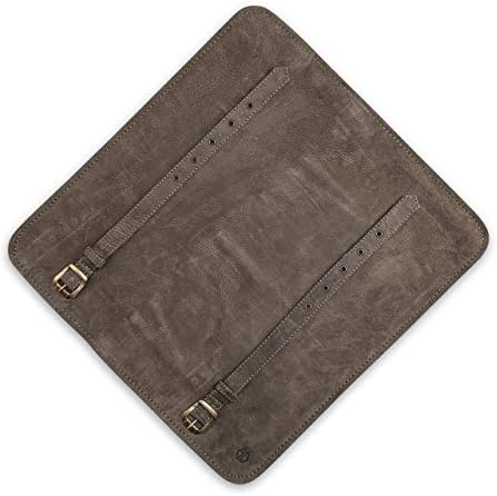 Angus Stoke Knife Roll Bag 7 Slots Leather Case