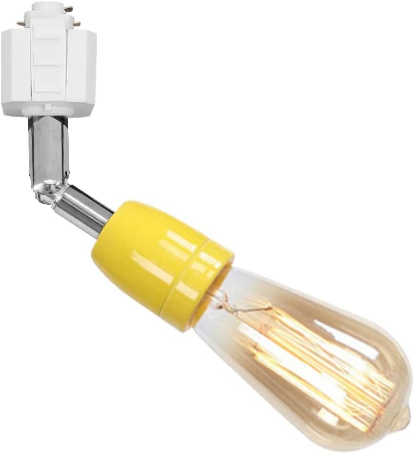 KAYYELAMP Single Circuit H Track Head Pendant Light E26 Base Yellow