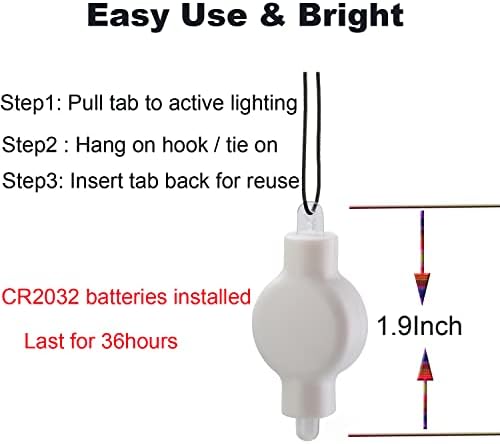 KITOSUN 30 Pack Warm White Paper Lantern LED Lights