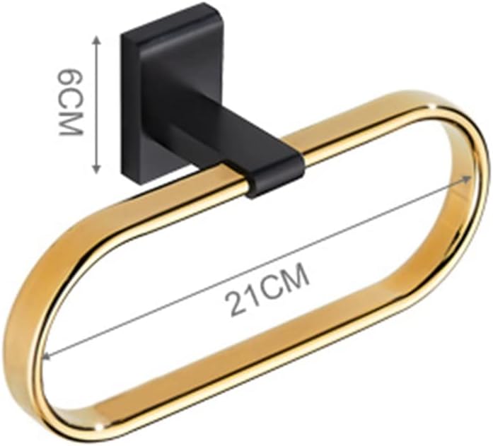 BAHELS Gold Towel Ring Wall Mounted Bath Towel Hanger