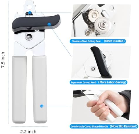 Wonforic Heavy Duty Stainless Steel Can Opener with Bottle Opener