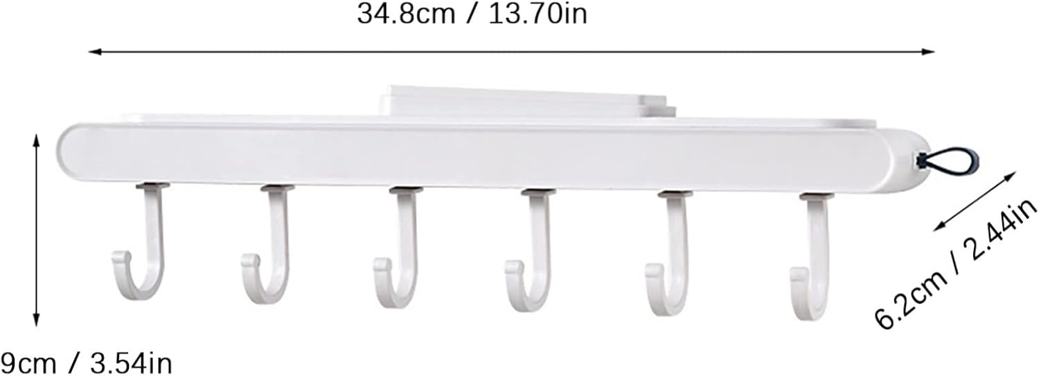 VESNIBA 6 Hook Wall Hanger with Suction
