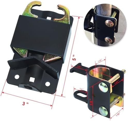 Gelaska 2-Way Gate Latch Durable Easy to Install