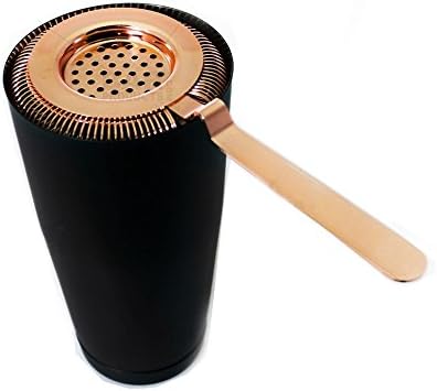 BarConic Long Handle No Prong Strainer - Copper