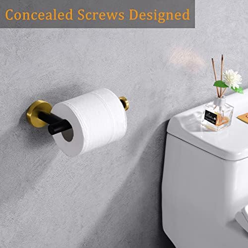 Nolimas Black Gold Toilet Paper Holder