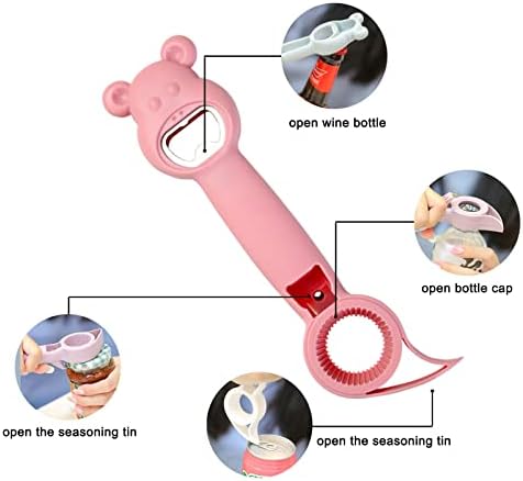 HYMEVROS 4 In 1 Jar Can Bottle Opener for Seniors