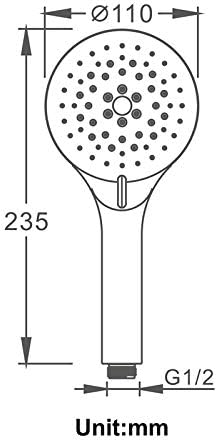 Handheld Shower Head 2 Spray Settings