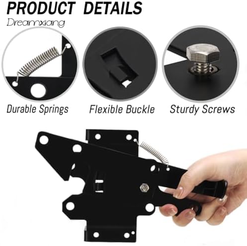 Self-locking Gate Latch