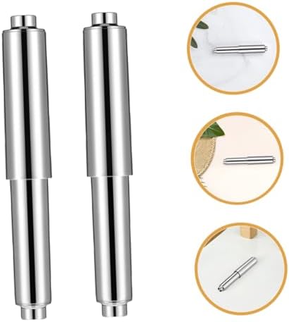 Jojofuny 4PCS Toilet Paper Roller Replacement Chrome Spring Rod