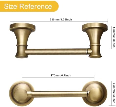 Sturdy Rust-Resistant Wall-Mounted Toilet Paper Holder