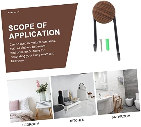 Grain Stainless Steel Adhesive Hook Decorative Towel Holder