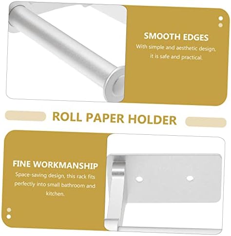 Veemoon Wall Toilet Paper Holder Space-Saving Aluminum Design