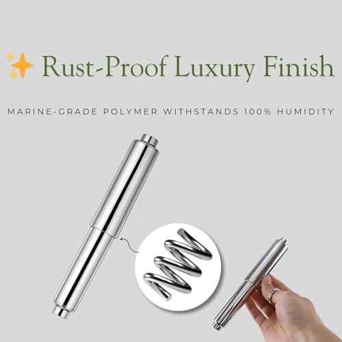 Elegant Chrome Holder 63-inch Replacement for Toiletries Durable and Smooth-Operating