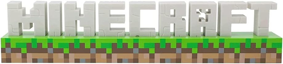 Paladone Minecraft Logo Light - USB or Battery Powered