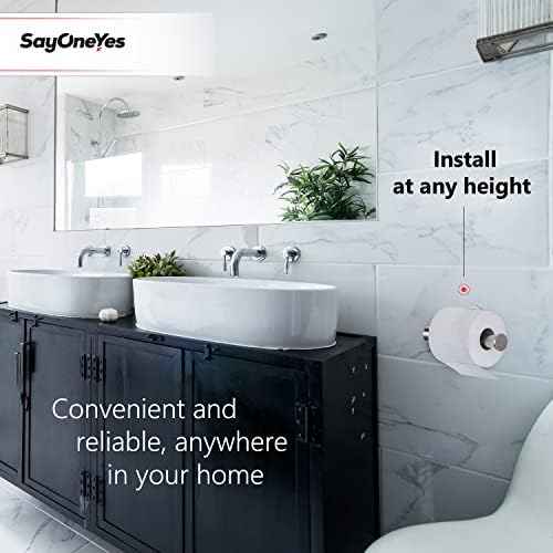 Luxury Brushed Nickel Toilet Paper Holder