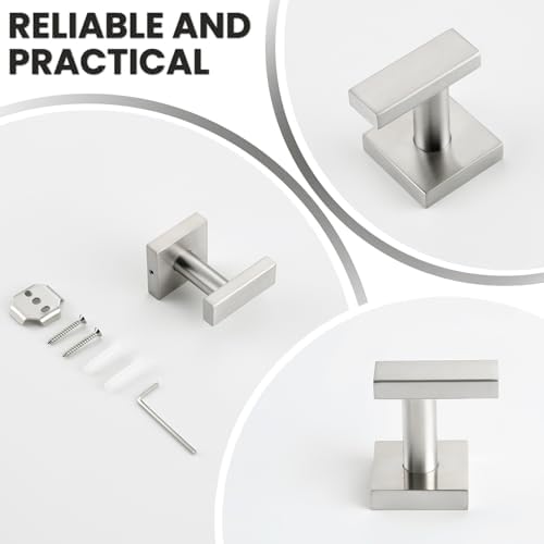 Suyar Bathroom Towel Hook Brushed Nickel 304 Stainless Steel