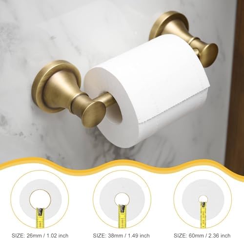 Sturdy Rust-Resistant Wall-Mounted Toilet Paper Holder
