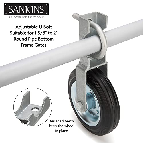 Sankins Strong Gate Wheel for Chain Link Fences