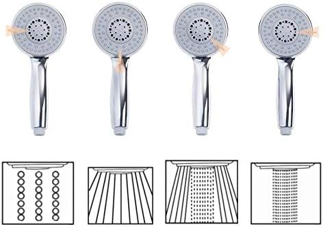 deitybathroom 4 x mist powerful rain massage hand shower multifunctional design