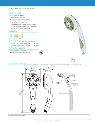 Experience Unmatched Performance with Speakman VS-2007 Napa Anystream Adjustable Shower Head