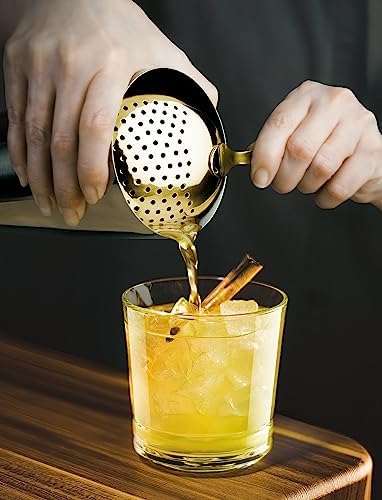 Final Touch Julep Strainer with Brass Finish