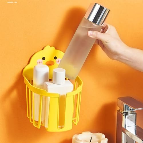 Adhesive Toilet Paper Holder with Cute Duck Design